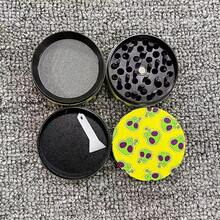 Molinillo de hierbas lindo de 2 pulgadas (50 mm) de 4 capas, manual, de metal, aleación de zinc con diseño de calavera, accesorio para fumar, herramienta de regalo - 2 pulgadas/50 mm - Ver 3