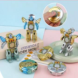 1 st dekompression Halloween gyro deformation robot dekompression fingertoppsgyro dekompression rotation mekanisk deformation (vissa detaljer är slumpmässiga) (färg slumpmässig)