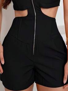 TETE FASHION OVERALLS SHORT OVERALL TAILORING - màu đen - Xem 5