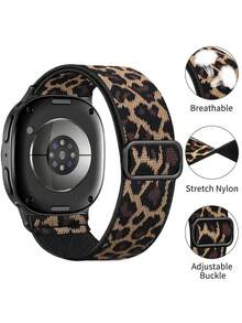 精细编织弹力编织表带，兼容三星 Galaxy Watch 8 表带 40 毫米 44 毫米/Galaxy Watch 8 Classic 46 毫米，可调节弹性尼龙腕带运动表带，适用于 Galaxy Watch 8 2025 男女款，是馈赠亲朋好友的礼物 - For Watch 8 - 查看 4