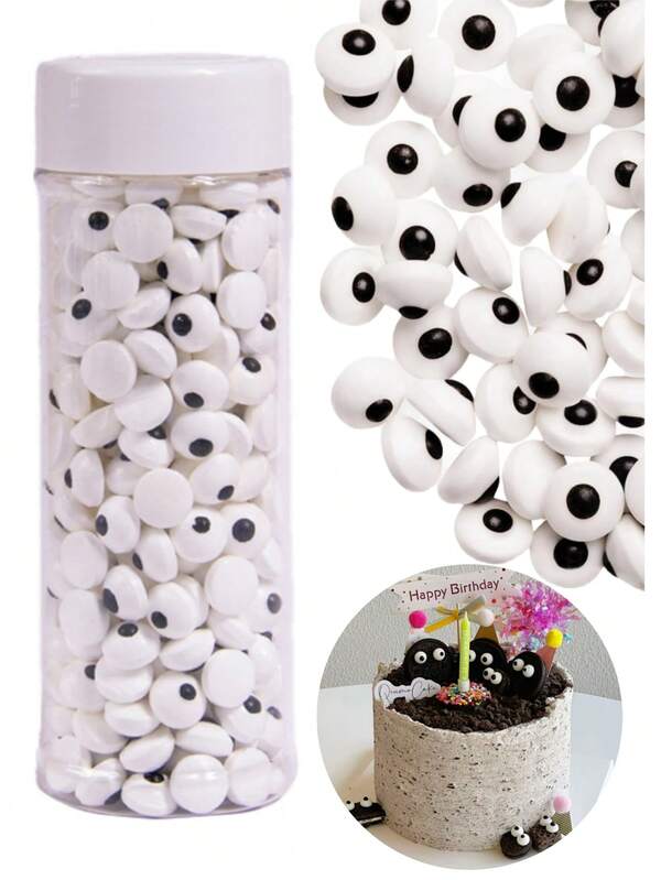 Halloween Kuchen Dekoration essbare Zuckerstreusel, Spaß Augen-Streich, für Halloween Streusel für Cupcakes, Eis, Kekse, Desserts, Geburtstagsfeiern, Backen Dekoration, große Augen, kleine Augen, Weihnachts-/Halloween-Themen Kuchendekoration