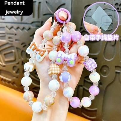 1 件圣诞节圣诞礼物家居装饰钥匙扣。蝴蝶结吊坠。手机挂件礼物手绳垫片。可爱包包挂件。汽车钥匙扣，时尚女士甜美包包钱包挂件情侣背包钥匙扣套装挂包钥匙挂件