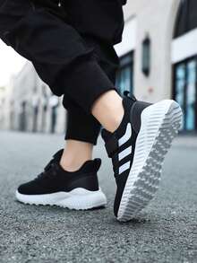 Zapatillas casuales transpirables de malla para adolescentes, ligeras, antideslizantes, duraderas, zapatillas para correr, adecuadas para todas las estaciones - Verde - Ver 10