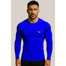 Kit 2 Men's Thermal Tops UV 50+ Sun Protection - Negro y azul real - Ver 4