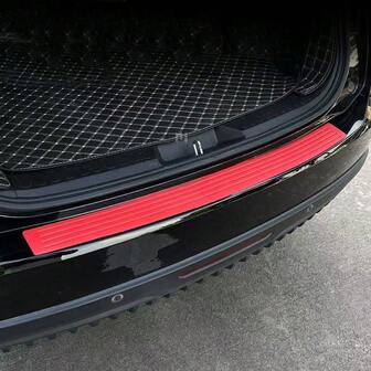Universal Car Trunk Protector Bumper Guard Scratch Resistant Sticker, Rear Door Sill Protective Trim