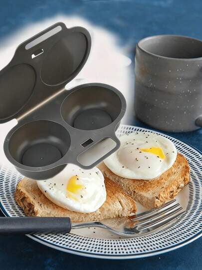 Easy Clean Microwave Omelette Maker - Non-Stick, 2 Cups Round Omelette Maker, Easy To Clean, Perfect Shape, Quick Preparation, Healthy Cooking Gadget For Kitchen And Restaurant