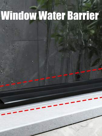 1pc Rain Deflector Strip For Windows, Window Water Shield, Balcony Window Water Barrier, Water & Wind Proof Gadget For Sliding Windows (Anti-Rain Splash)