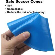 60PCS Soccer Cones With Strap Carry Bag Agility Disc Cones Soccer Training Cones Field Marker Sport Training Cones For Challenge Football Basketball Skating Games Outdoor Indoorgift