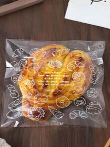 50 Pcs 6x7 Inches  Clear Cookie Bags Resealable Cellophane Bag For Packaging Cookies,Favors,Products,Candy