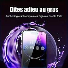 3pcs For IPhone 16 11 12 13 14 15 Pro Max Tempered Glass Film For IPhone X Xs Xr Protective Glass Film - Nhiều màu - Xem 4