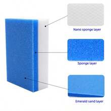 1/5-Piece Pack, Kitchen Magic Sponge Eraser, Foam Cleaning Pad, Multi-Functional Household Cleaning Sponge, Kitchen Dishwashing Sponge, Suitable For Cleaning Furniture, Kitchen, Bathroom, Bathtub, Sink, Floors, Walls, Etc. Cleaning Supplies, Household Tools, Suitable For Use In Schools, Kitchens, Bathrooms, Homes, Etc. - Multicolor - View 3