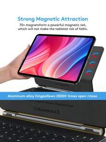 Compatible With IPad Air4/5 Air6, IPad Pro 11-Inch (M2, 2024) / Pro 11 (2018-2022), Universal Magnetic Keyboard IPad Protective Case With Keyboard And Multi-Touch Trackpad