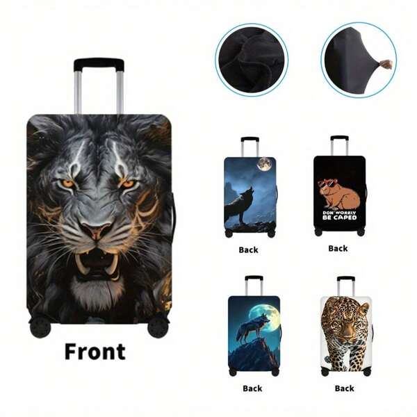Thick & Stretchy Fabric Luggage Cover Protector Suitable For Suitcases And Travel Bags