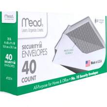 #10 Envelopes, Letter Size, 4 - 18x 9 - 12 Security Printed Lining Privacy, Gummed Closure, Windowless, White All - Purpose Home Office Mail, 40 Count 75214 - #10 (4-1/8" x 9-1/2") + 無窗 - 查看 2
