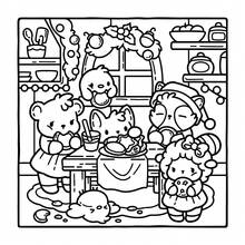 1pc (21cm*21cm) Adult New Coloring Book, Thick Paper, Opaque, Clear Lines, Easy To Color, Suitable For Gatherings With Friends, Includes Cute Animal Family, Holiday Fireplace And Fantastical Christmas Tree Scenes. "Merry Christmas" Coloring Book, DIY Coloring, Cultivate Thinking Ability, Stationery, School Supplies, Suitable As A Gift For Girls, Valentine's Day, New Year - View 10