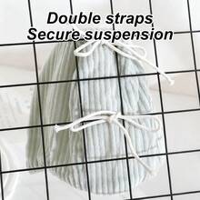 1 件鹦鹉防风保暖羊毛环绕式鸟巢床，舒适毛绒虎纹鸟披风悬挂式睡眠小屋，适合秋冬季鸟类（不含支架）