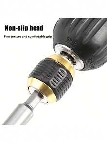 BUFF STA All-Diamond Drill Bit Holder Adapter, Durable Carbon Steel, 1/4" Hex Shank, Easy Drill Bit Replacement, Non-Slip Handle Suitable For Impact And Screwdriver Use, Woodworking Power Tool Accessory, Home Improvement - Multicolor - View 8
