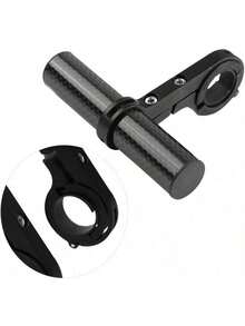 Extensor de manillar de bicicleta VGEBY1, marco de extensión para manillar doble/único para ampliar el espacio del manillar ( 3) - #4 (tubo de fibra de carbono negro de 10 cm) - Ver 7