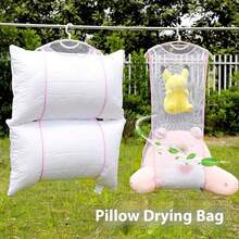 Household Pillow Drying Net Bag, Dedicated Drying Rack, Windproof Foldable Storage Drying Net Bag, Suitable For Daily Home Use - Multicolor - View 3