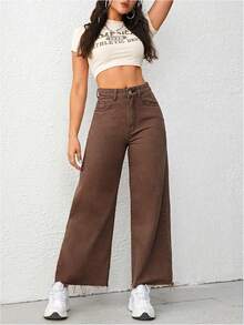 Denim Wide Leg Trousers Straight Loose Baggy Jeanshalloween