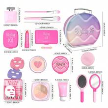 Girls' Make-Up Play Set, Children's Performance Handbag, Princess Role-Play Toy, Portable Princess Cosmetic Case Ideal For Girls Aged 3-8, This Make-Up Play Set Simulates Dressing Up Scenarios For Fashion-Themed Make-Up Parties. Perfect Birthday Or Christmas Gift (Note: Contains Non-Functional Cosmetics; Cannot Be Applied To Skin). - Multicolor - View 11