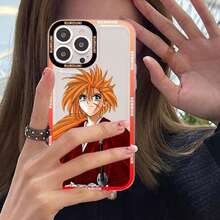 Funda de teléfono con diseño del anime Rurouni Kenshin compatible con iPhone 15, 14, 13, 12, 11 Pro Max, Mini X, Xs, XR, con carcasa transparente. También compatible con Samsung Galaxy S17, S17 Pro y S17 Pro Max. - z4-m100031 - Ver 7