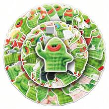 50张苦瓜主题趣味贴纸，可用于装饰头盔、行李箱、滑板 - 彩色 - 查看 1