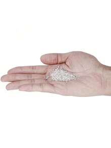 200pcs ojo pines tornillos ojetes ganchos roscados bails hallazgos para arcilla, resina, grano, fabricación de joyas de plástico(Silver) - Plateado - Ver 4