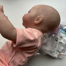 KsiTig Reborn Baby Dolls Silicone Girls 19inch Lifelike Toddler Realistic Babies Boys That Look Real Life Newborn Open Eyes - Màu be - Xem 8