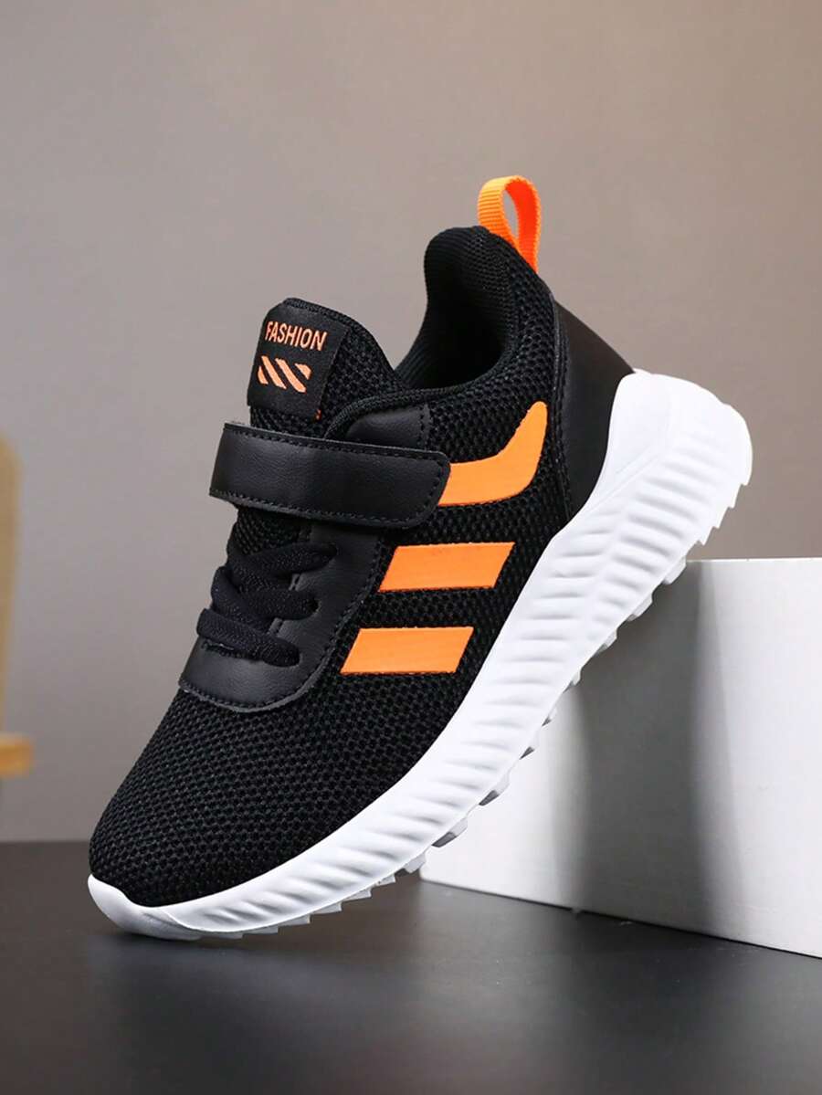 透气网面休闲运动鞋，轻便防滑，经久耐穿，跑步鞋，四季皆宜 - 橘色 - 查看 1