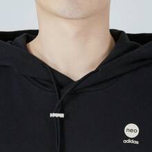 阿迪达斯男女通用休闲套头卫衣 - 黑與白 - 查看 5
