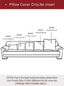 1 buc (fără umplutură) husă de pernă texturată boemă, husă de pernă texturată din catifea reiată super moale, potrivită pentru canapea, pat, dormitor, sufragerie, cadou, decor pentru casă, toate anotimpurile