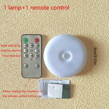 USB 可充电圆形遥控感应灯，LED 橱柜灯无线运动传感器聚光灯带遥控器，可充电楼梯灯，可调光橱柜室内照明，适用于柜台、厨房、衣柜、LED 运动传感器灯、婴儿房、浴室智能夜灯、夜间马桶传感器灯，酷炫有趣，是送给青少年、女孩、男孩和女孩的理想礼物 - 白色新 - 查看 11