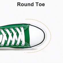 Haifago Low Top Green Lace Up Casual Canvas Sneakers For Women, Comfortable Lightweight Classic Fashion Green Sneakers Popular 2025,Tennis Shoes,Suitable For Daily Wear, Indoor, Outdoor, Work,Green Shoes,Women Shoes - 綠色 - 查看 5