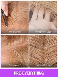 MEGALOOK Peruka z koronką z przodu 13x4, jedwabiście prosta, 100% ludzkich włosów - przezroczysta koronka, wstępnie wyrwana naturalna linia włosów, peruka z koronką z przodu w kolorze miodowego brązu, gęstość 180% - komfort przez cały dzień, odpowiednia do linii włosów w Lagos, do noszenia na co dzień, do biura, na imprezę, w stylu Y2K, na wakacje, na zajęcia na świeżym powietrzu, na niedzielny wypad, na kampus, na przerwę w szkole, na Boże Narodzenie, na powrót do szkoły, na ślub, na Halloween, na święta, na randkę, urocza peruka damska - S20L - Zobacz 9