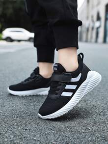 Zapatillas casuales transpirables de malla para adolescentes, ligeras, antideslizantes, duraderas, zapatillas para correr, adecuadas para todas las estaciones - Verde - Ver 3