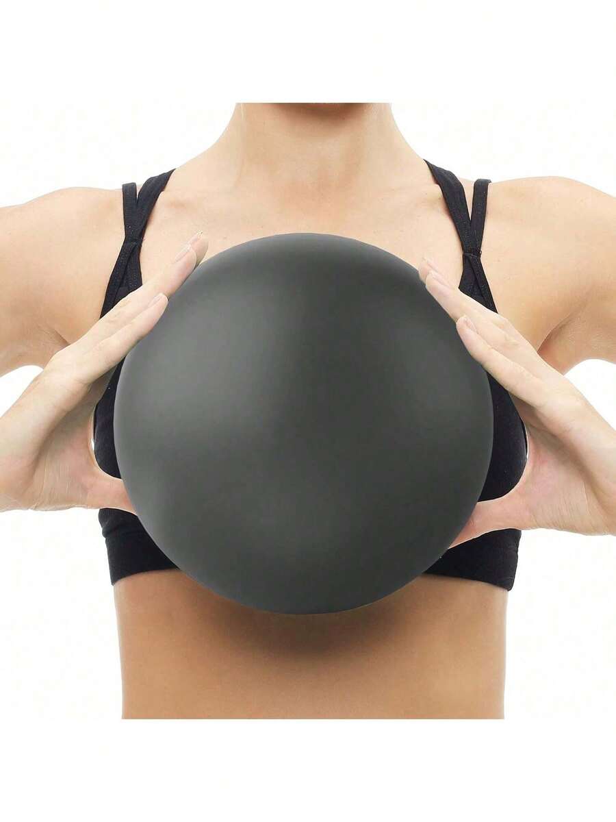 Home Gym Fitness Yoga Ball, Thickened Anti-Burst Ball 25cm, Suitable For Pilates, Prenatal Balance And Stability - Black - View 1
