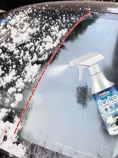 rayhong 1pc Car Deicing Spray, Convenient Glass Deicing & Defogging Spray For Car Windows, Great Gift For Family And Friends