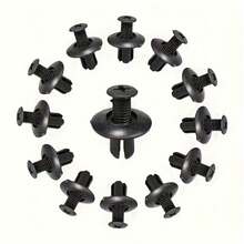 100pcs Plastic Rivets Fasteners, Durable Car Clips For Interior/Exterior/Trunk, Quick Install Screws For Bumpers And Fenders, Industrial Nuts, Full Thread Coverage - Multicolor - View 9