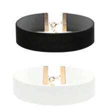 1-3-5件套夸张蓬松针织腰带，毛绒颈链，欧美风格 - 時尚項圈 - 查看 29