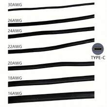 Juego de cables de cobre estañado de 18-26 AWG, bobina de cable trenzado, 5 colores (rojo, negro, amarillo, azul, verde), con aislamiento de silicona flexible, adecuado para DIY, automoción, hogar y cableado eléctrico - alta flexibilidad y durabilidad, cables electrónicos - Multicolor - Ver 12