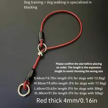 Durable Dog P Chain With Metal Ring And Soft Padded Handle - Suitable For Large, Medium And Small Dogs Anti-Pull Training Collar - Sturdy & Comfortable, Ideal For Walking And Training, Dog Collar