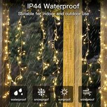 Copper Wire Fairy Lights, USB Powered With Remote Control/Solar Powered Outdoor Lights, LED Outdoor Waterproof Solar Lights String, 8 Modes Firecracker Balcony Lights, Curtain Lights, Fairy Lights, Suitable For Balcony, Party, Living Room, Wedding And Christmas Decoration - Firecracker Lantern - View 6