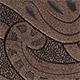 Brown Carved Button