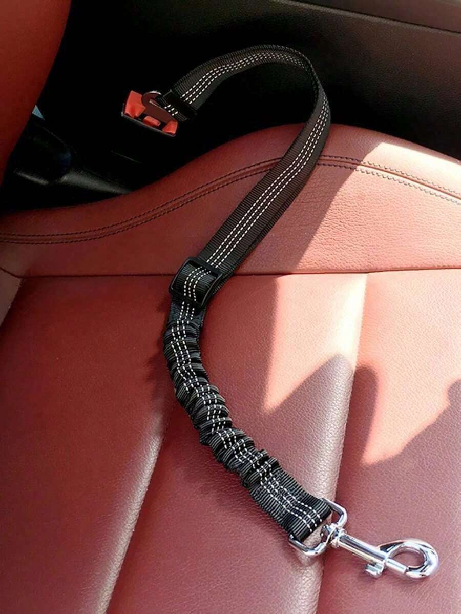 Dog Car Seat Belt Retractable Traction Lanyard, Pet Cat Car Travel Harness Traction Lanyard, Pet Car Seat Seat Belt, Retractable Belt For Dogs, Pet Leash, Cute Floral Pet Car Seat Belt