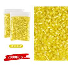 2000 piezas Súper paquete grande de cuentas - Cuentas pequeñas de 2.6 mm, adecuadas para manualidades DIY, cumpleaños, San Valentín, Halloween, decoraciones de fiesta - Compatibles con Perler, cuentas de fusión, hacer slime - Cuentas a granel para manualidades DIY, regalos de fiesta de cumpleaños, proyectos escolares - Cuentas para hacer joyería, materiales para hacer pulseras, kit para hacer pulseras, suministros para hacer joyería, cuentas para hacer pulseras, accesorios para hacer joyería