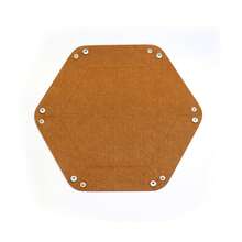 1PC Dice Tray Set Foldable Dice Trays Hexagon Dice Rolling Tray Felt Dice Holder For Dice Games Like RPG, And Other Table Games