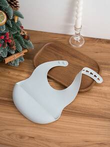 1pc Print On Demand Name Pattern Baby Silicone Bib Custom Baby Tableware Baby Adjustable Bibs Personalized Customization Baby Gifts