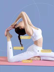 1PC Yoga Ring Calf Clamping Assistant Device, Shoulder And Back Opening, Shoulder And Shoulder Slimming, A Magic Ring For Leg Clamping And Slimming