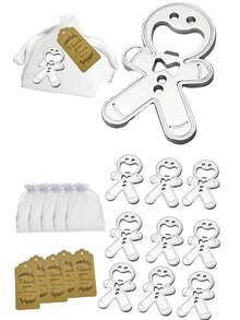 فتاحة زجاجات على شكل رجل الزنجبيل الجميل، فتاحة زجاجات دمية كرتونية إبداعية، فتاحة زجاجات رجل الزنجبيل متعددة الوظائف مناسبة كهدايا للأعياد والسنة الجديدة والحفلات